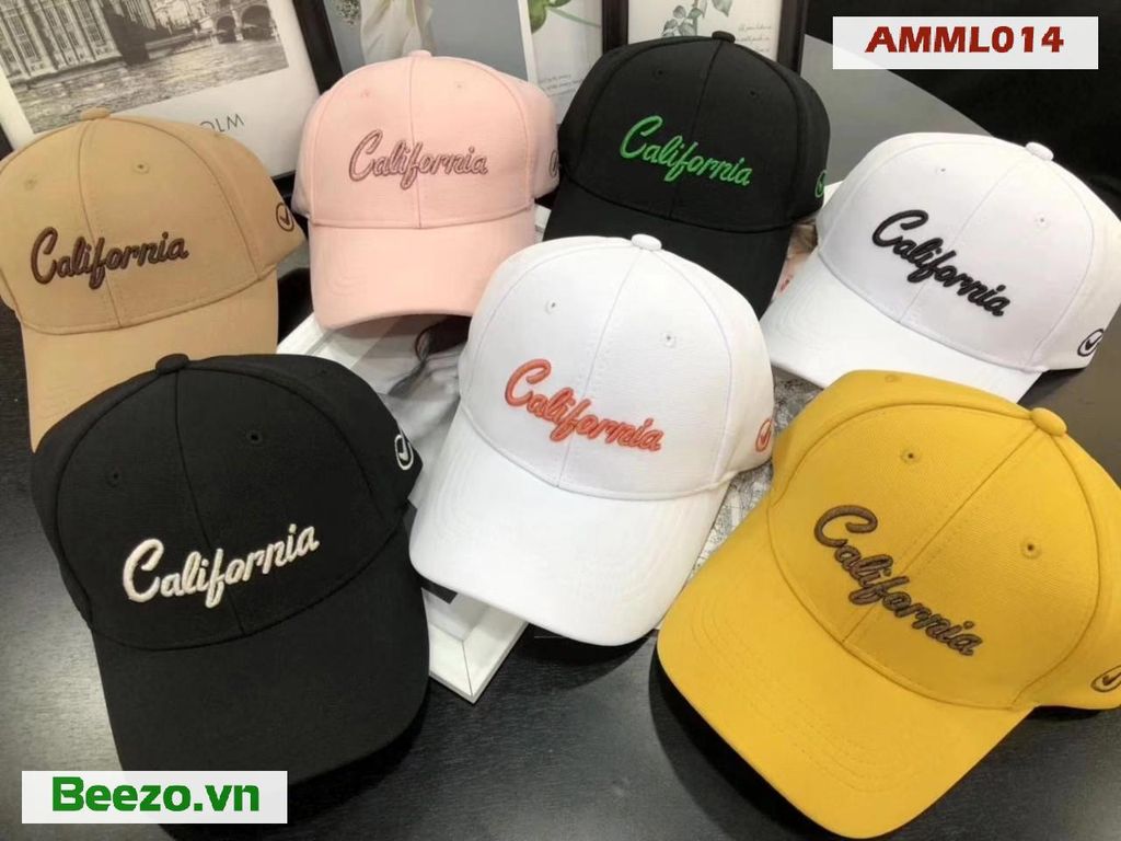 Mũ Lưỡi Trai California Cao Cấp Nhóm Màu 2 - Quảng Châu AMML014