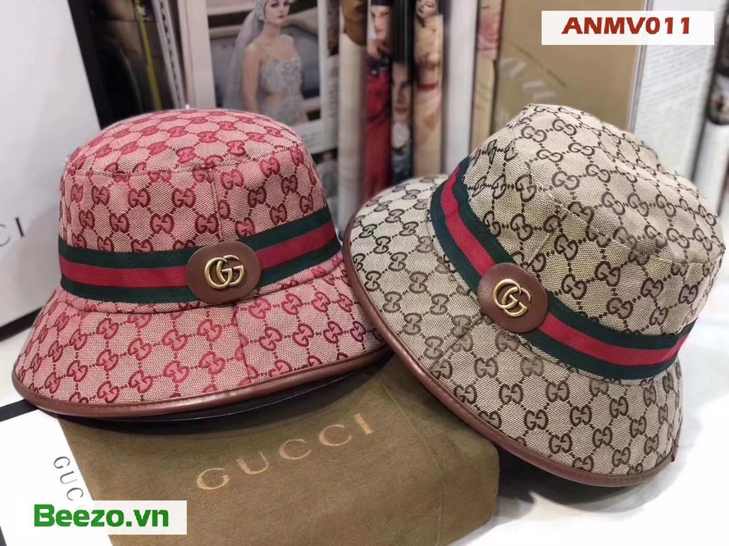 Nón Tai Bèo Gucci Cao Cấp Đai 2 Màu - Quảng Châu ANMV011