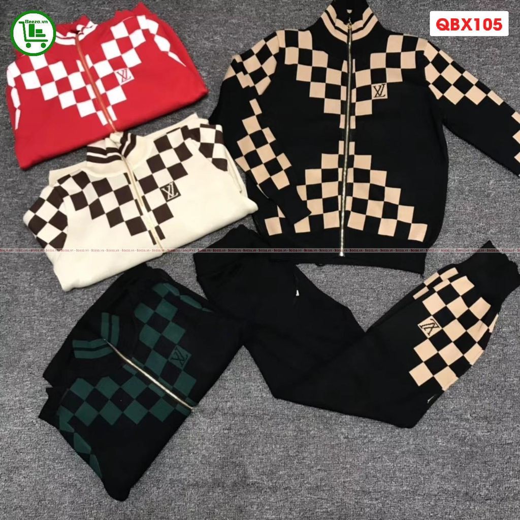 Set Đồ Bộ Nữ LV Caro Cực Chất (Nhiều Màu)