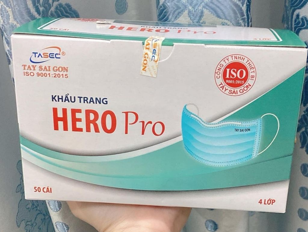 Khẩu Trang Y Tế Kháng Khuẩn HERO PRO (TAYSAIGON)