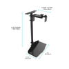 Eureka Ergonomic® Height Adjustable Under Desk Computer CPU Holder & Wall Mount with 360-degree Swivel