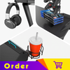 Eureka Ergonomic® Gamer's Gear Rack Bundle - Cup Holder, Headset Hook & Controller Rack