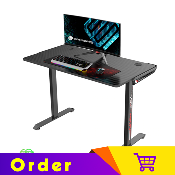 Eureka Ergonomic 'I' Shaped 45'' I1-S Home Office Gaming Computer Desk, Black