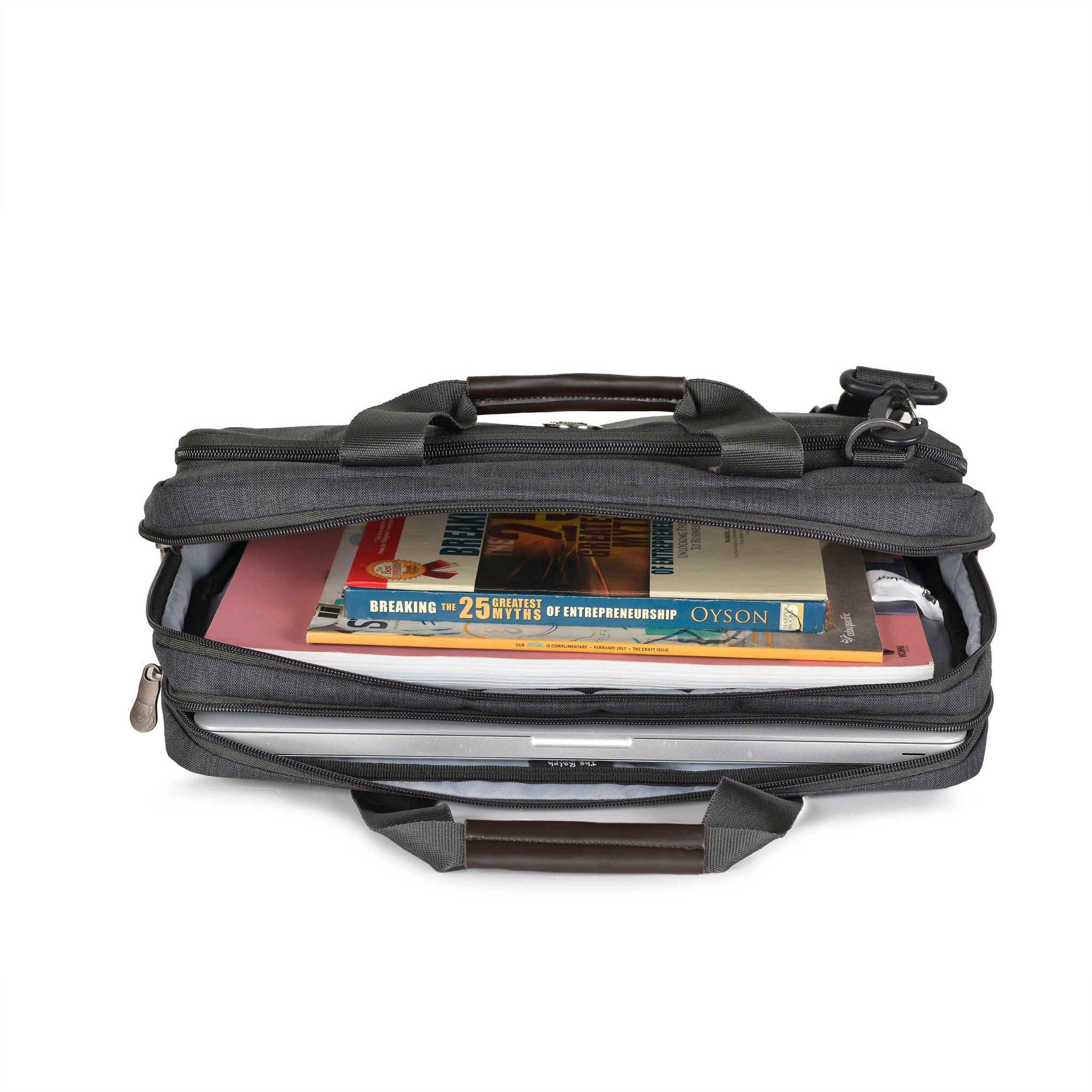 The Ralph Briefcase-Graphite
