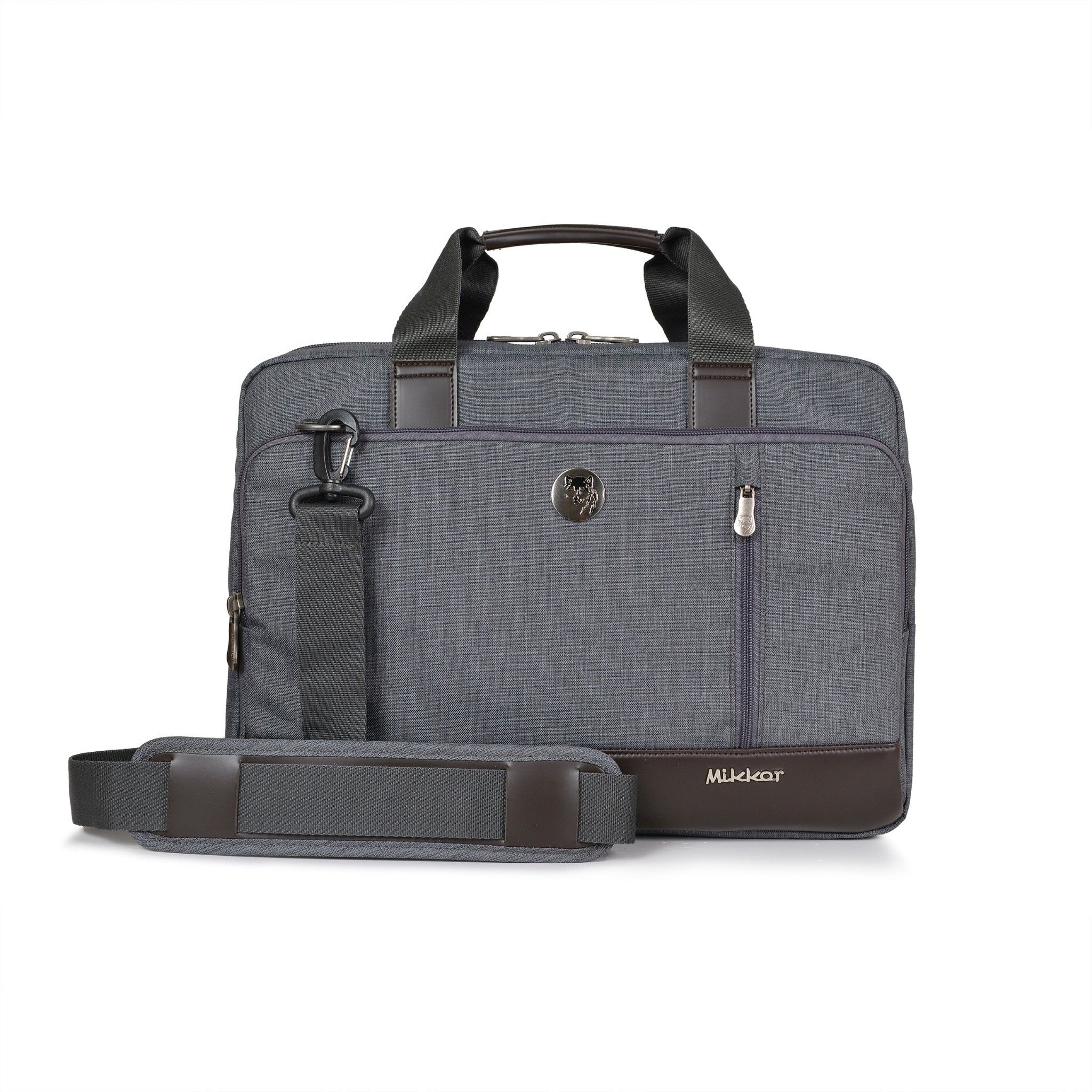 The Ralph Briefcase-Dark mouse grey