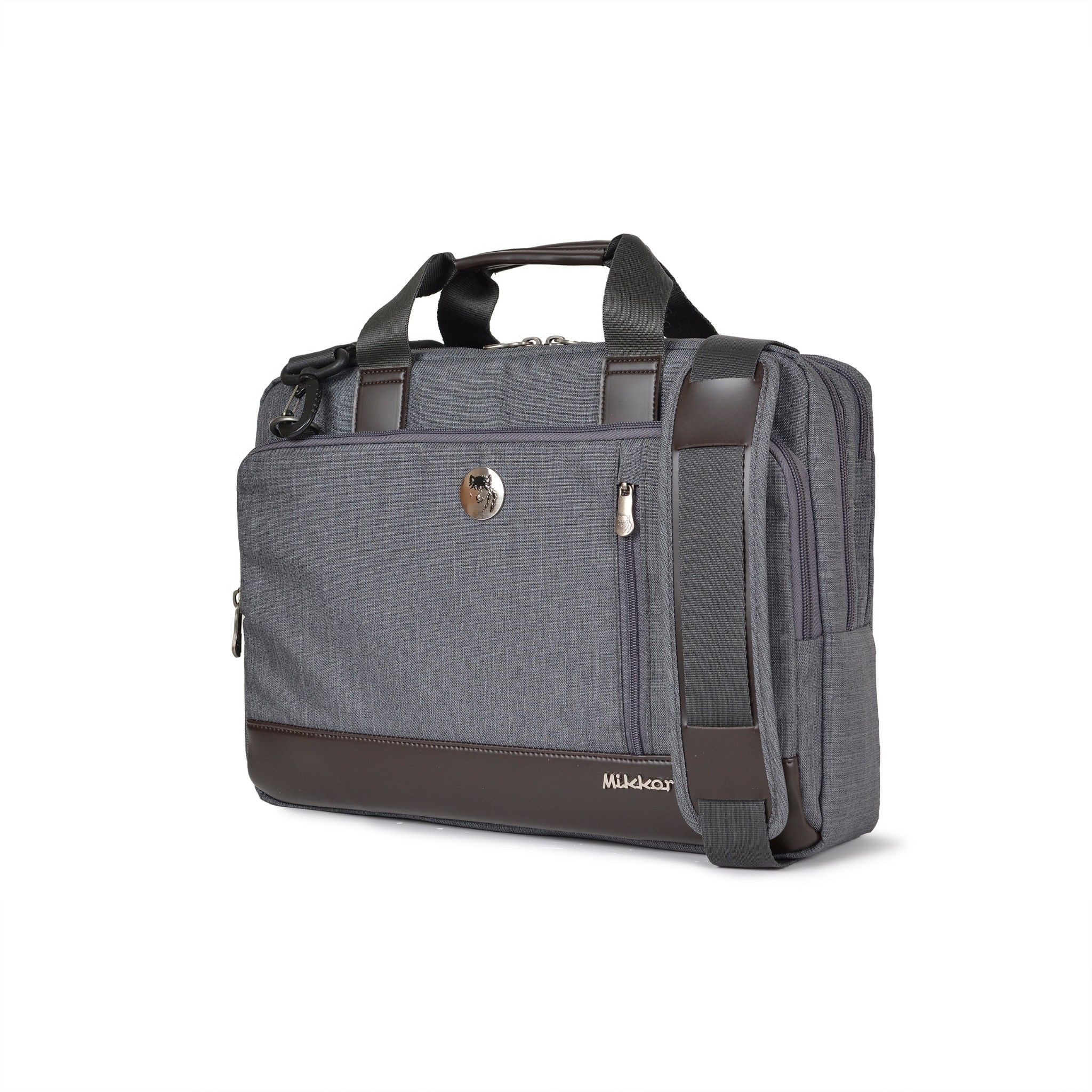 The Ralph Briefcase-Dark mouse grey