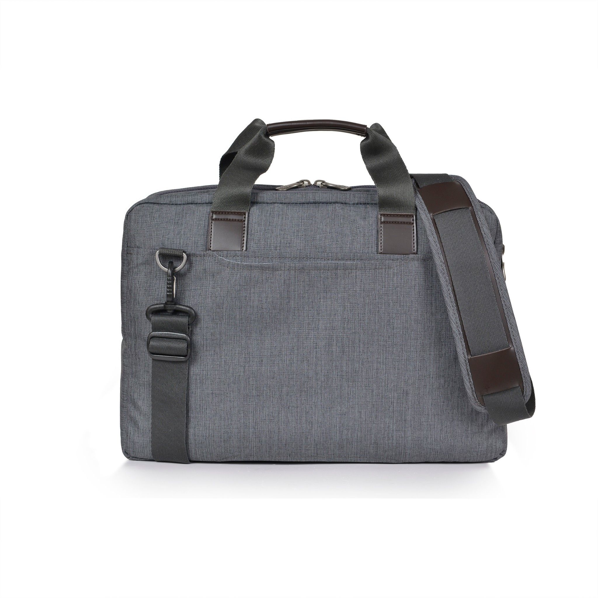 The Ralph Briefcase-Dark mouse grey