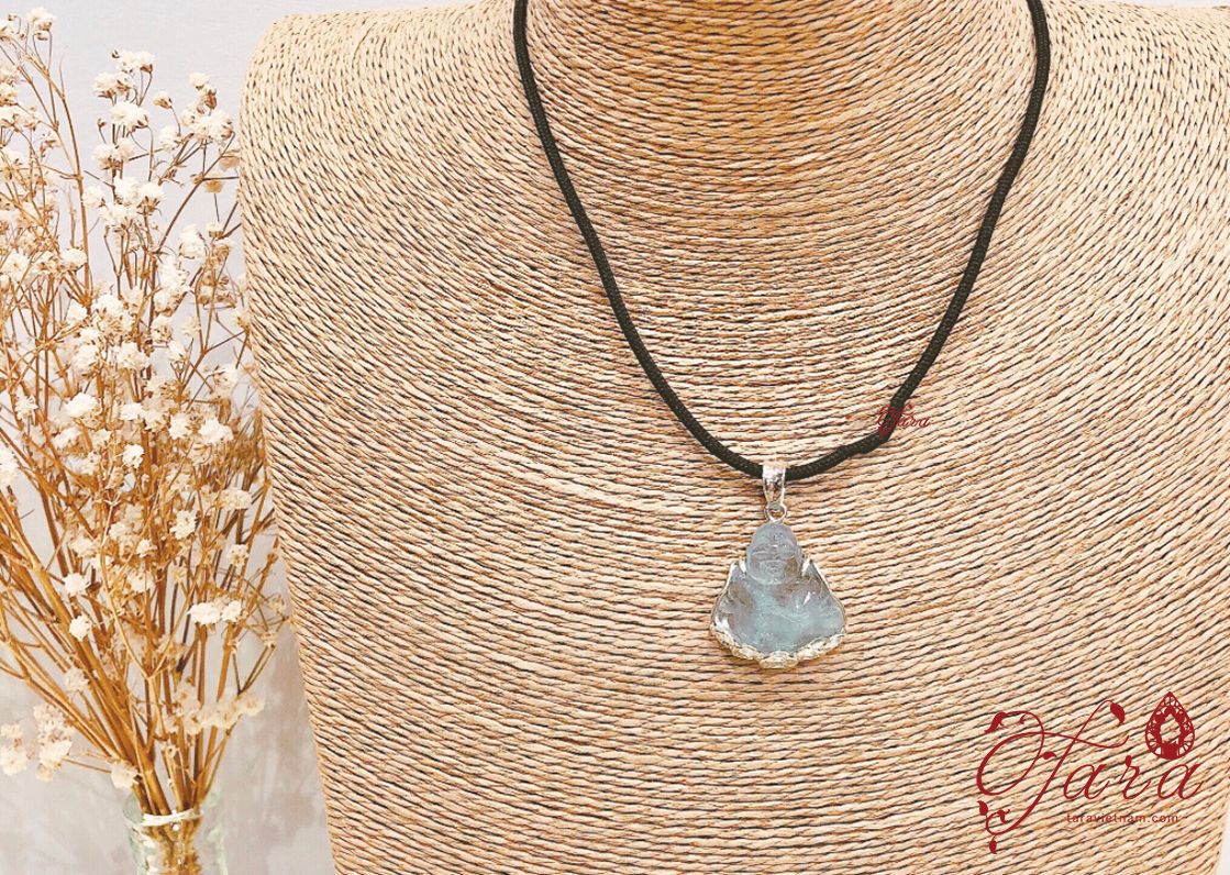 Mặt Phật Di Lặc bọc Bạc cho bé yêu