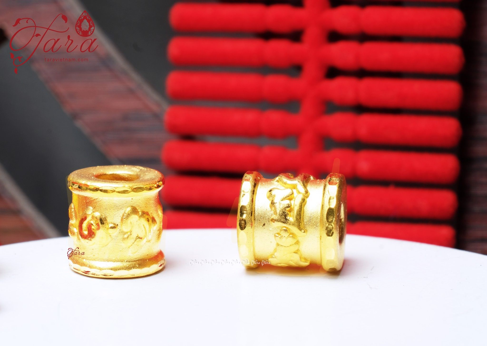Charm Lục Tự Đại Minh Chú Vàng 24k nguyên chất