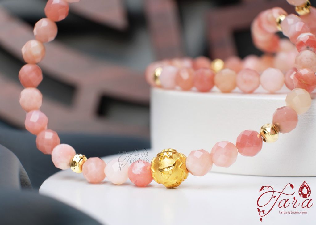 Charm Lục Tự Đại Minh Chú Vàng 24k nguyên chất dạng tròn