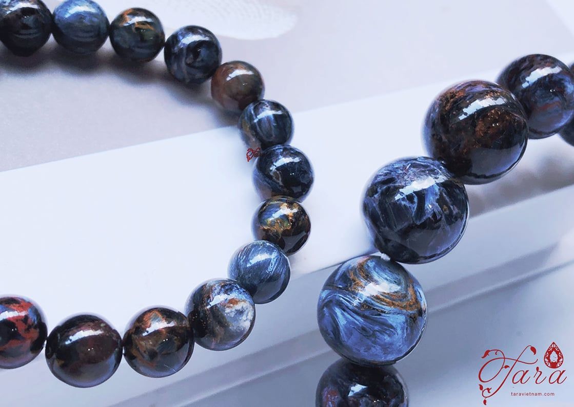 Vòng tay đá Mắt Bão Pietersite
