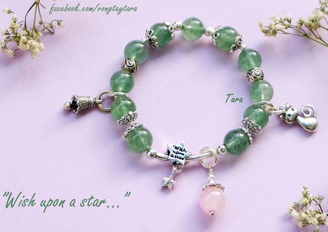 Thach Anh Dâu Xanh mix Charm bạc