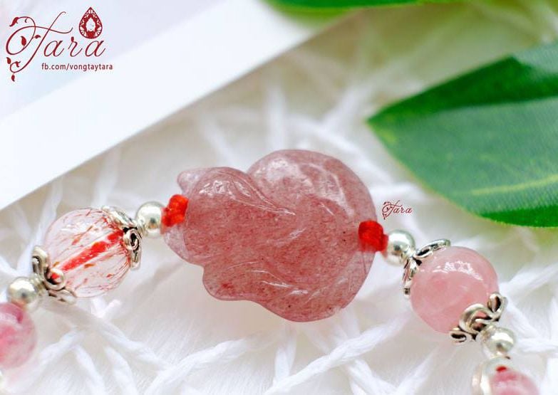 Thạch Anh Hồng và Hồ Ly đá Thạch Anh Dâu