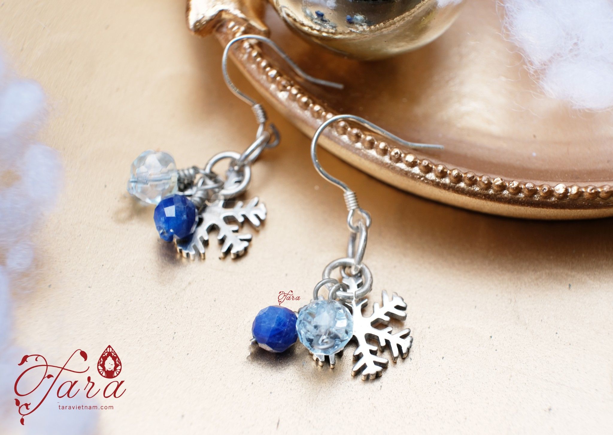Bộ trang sức đá Topaz mix Lapis Lazuli , Kyanite cùng Charm Bạc 925 cao cấp