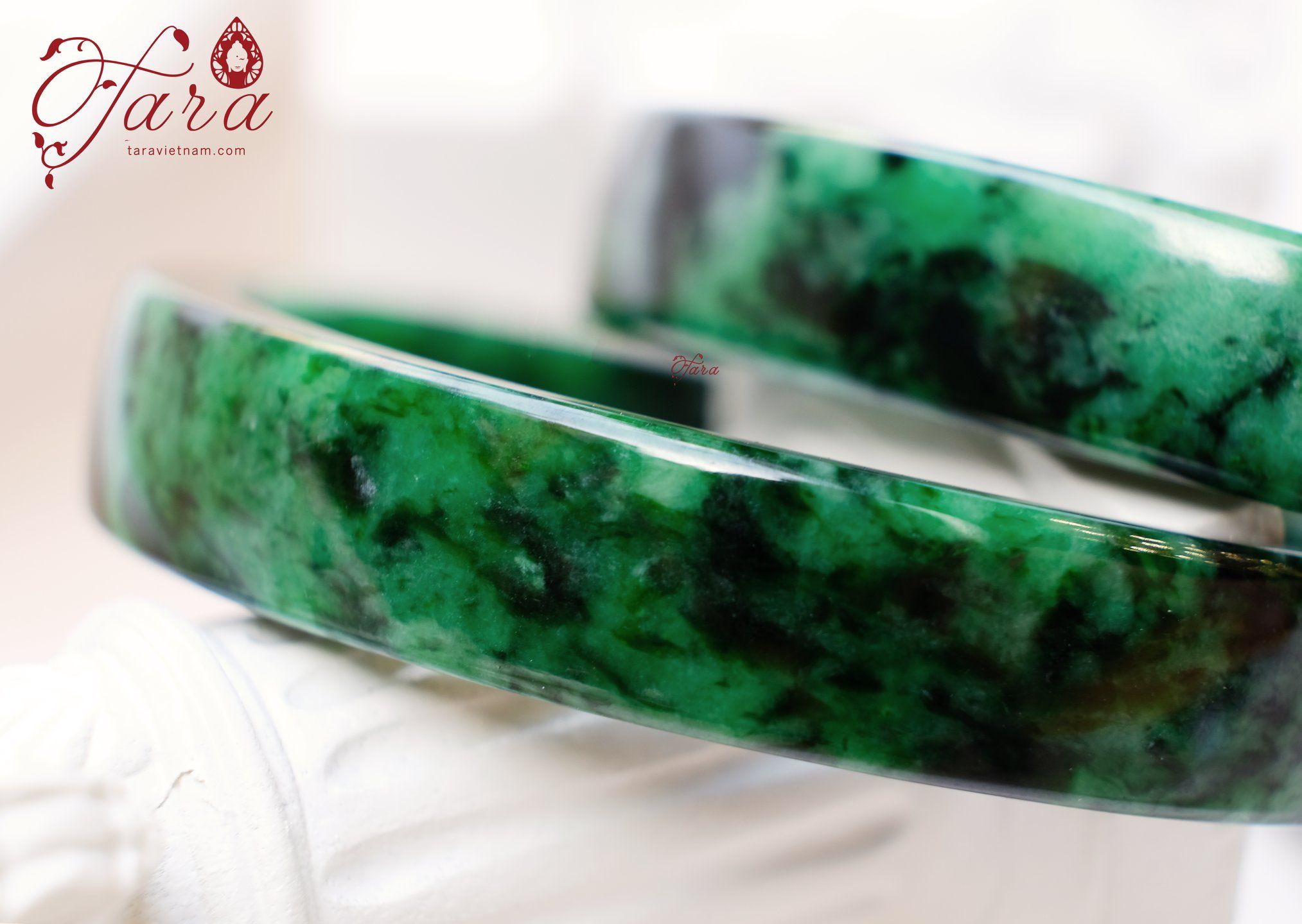 Cẩm Thạch Sơn Thuỷ- Vòng cứng- cao cấp