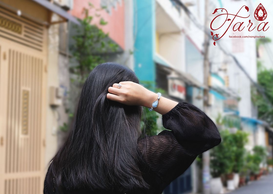 Vòng tay Hồ Ly Aquamarine