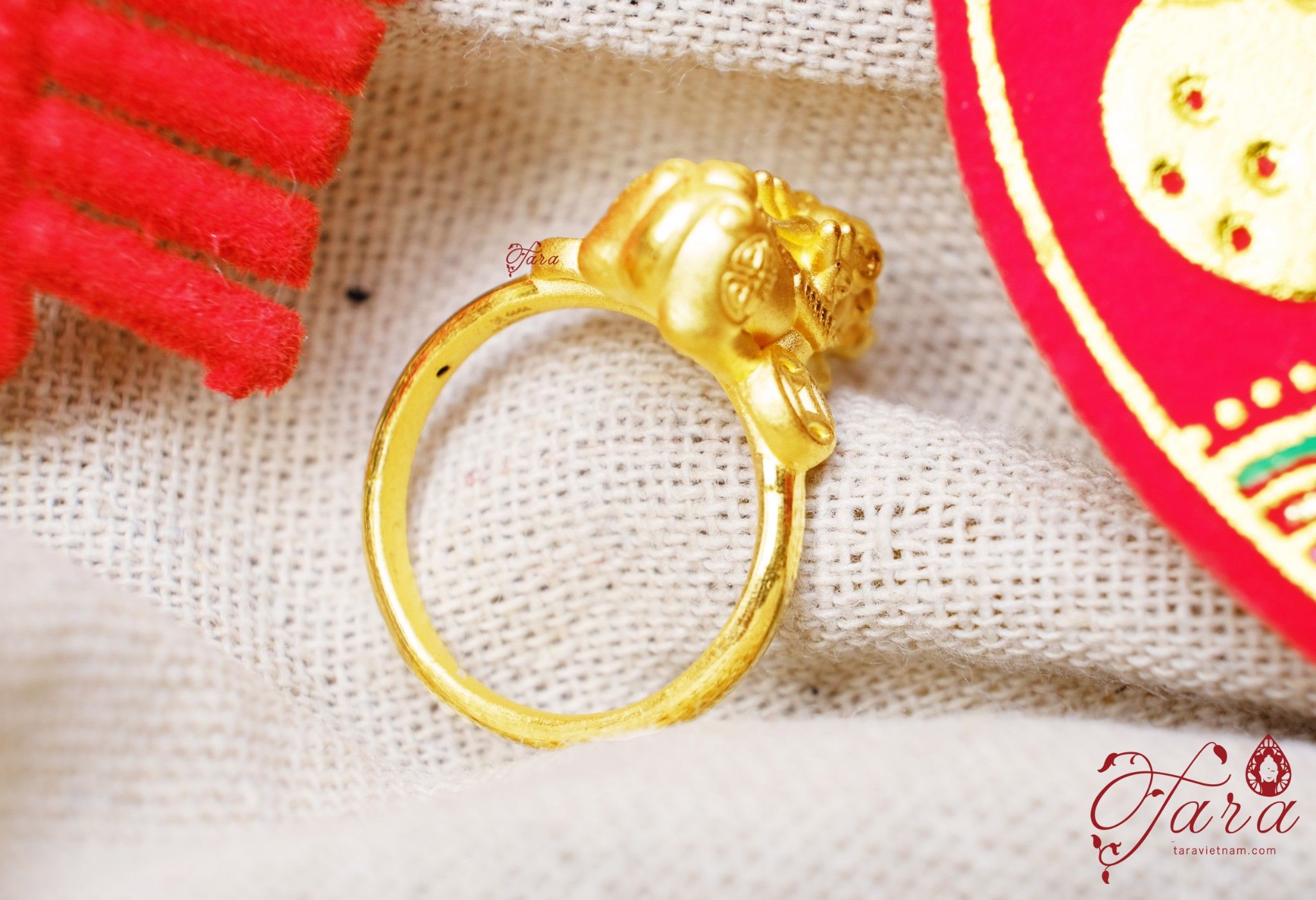 Nhẫn Tỳ Hưu Vàng 24k (9999)