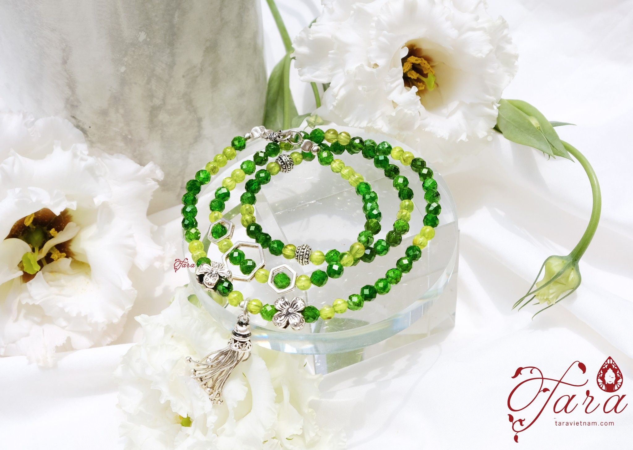 Limited edition - Diopside lấp lánh mix Peridot thanh nhã