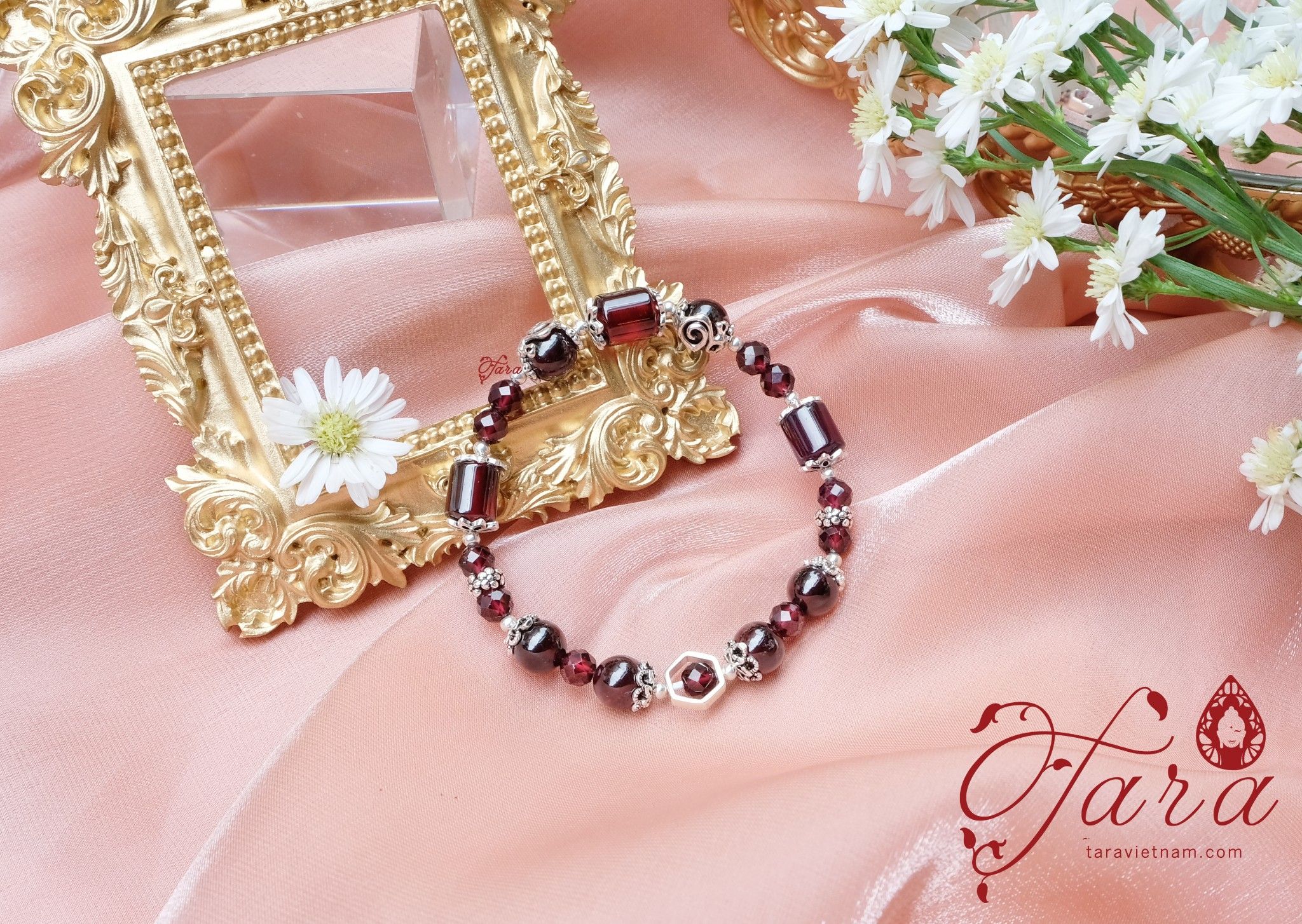 Lắc Garnet mài giác mix lu thống tài lộc