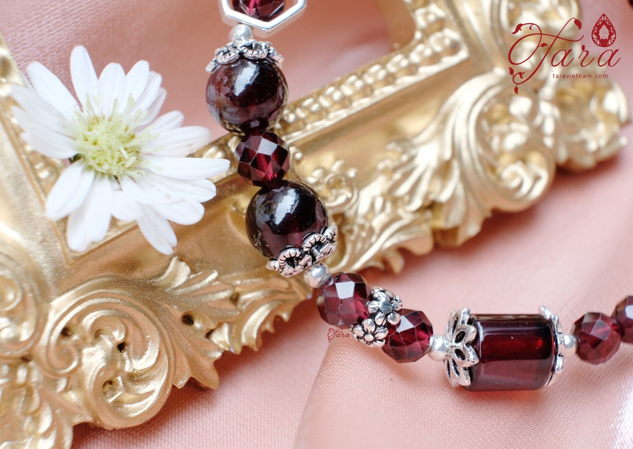 Lắc Garnet mài giác mix lu thống tài lộc