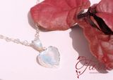  Mặt dây chuyền Moonstone Trái Tim 