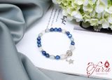  Vòng cặp đá Kyanite mix Aquamarine và Moonstone dàng tặng chàng và nàng 