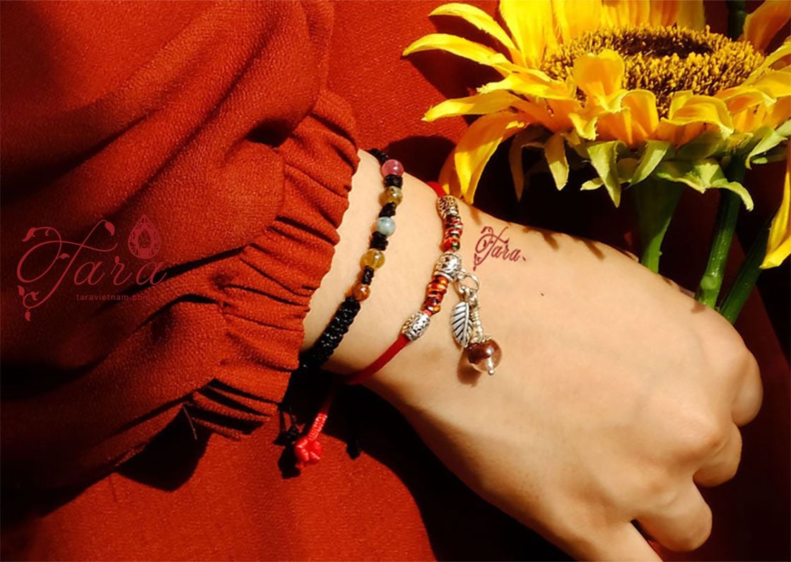 Dây vải thắt đá Tourmaline