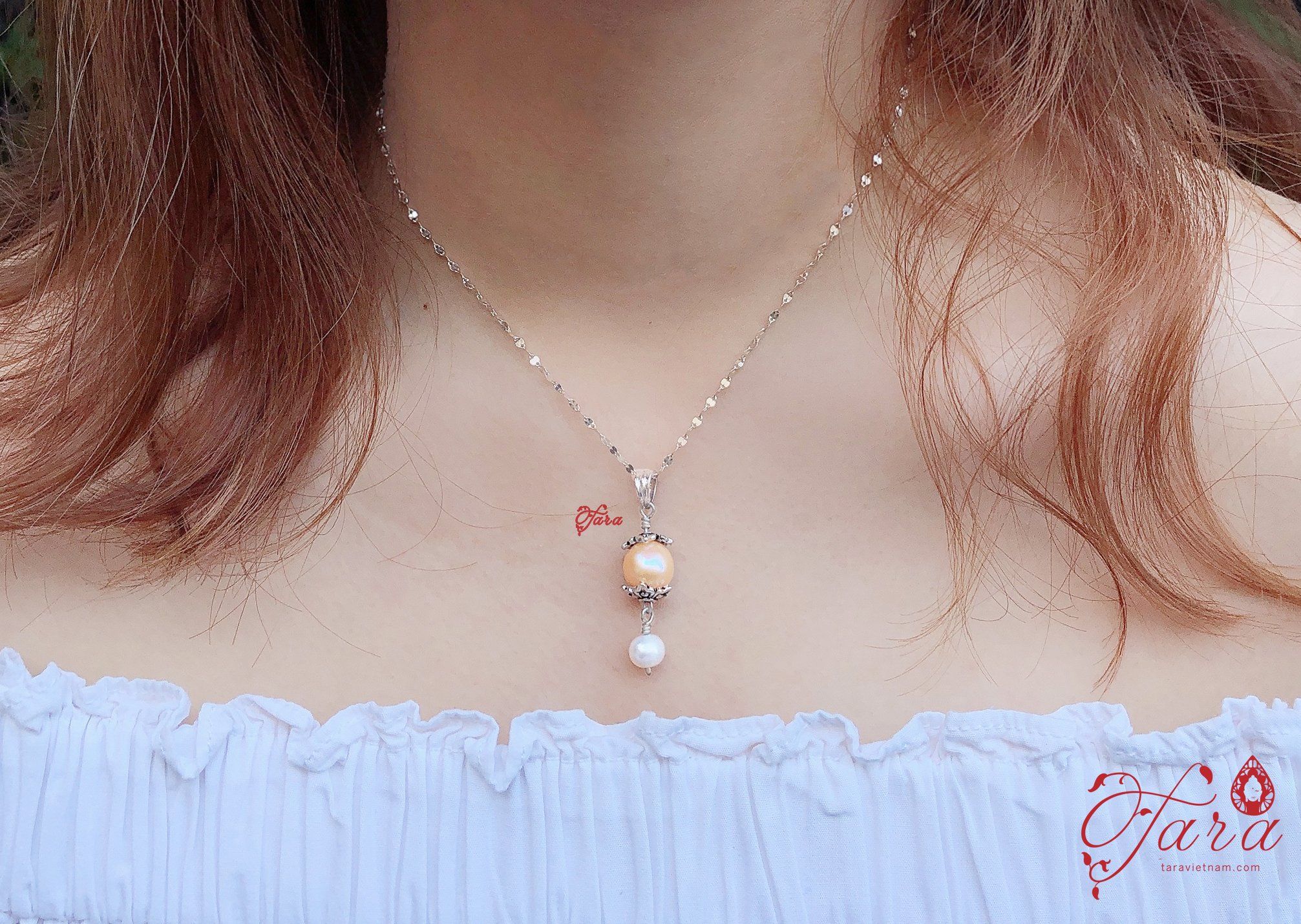 Mặt dây chuyền Ngọc Trai và Bạc 925 - nữ tính, sang trọng