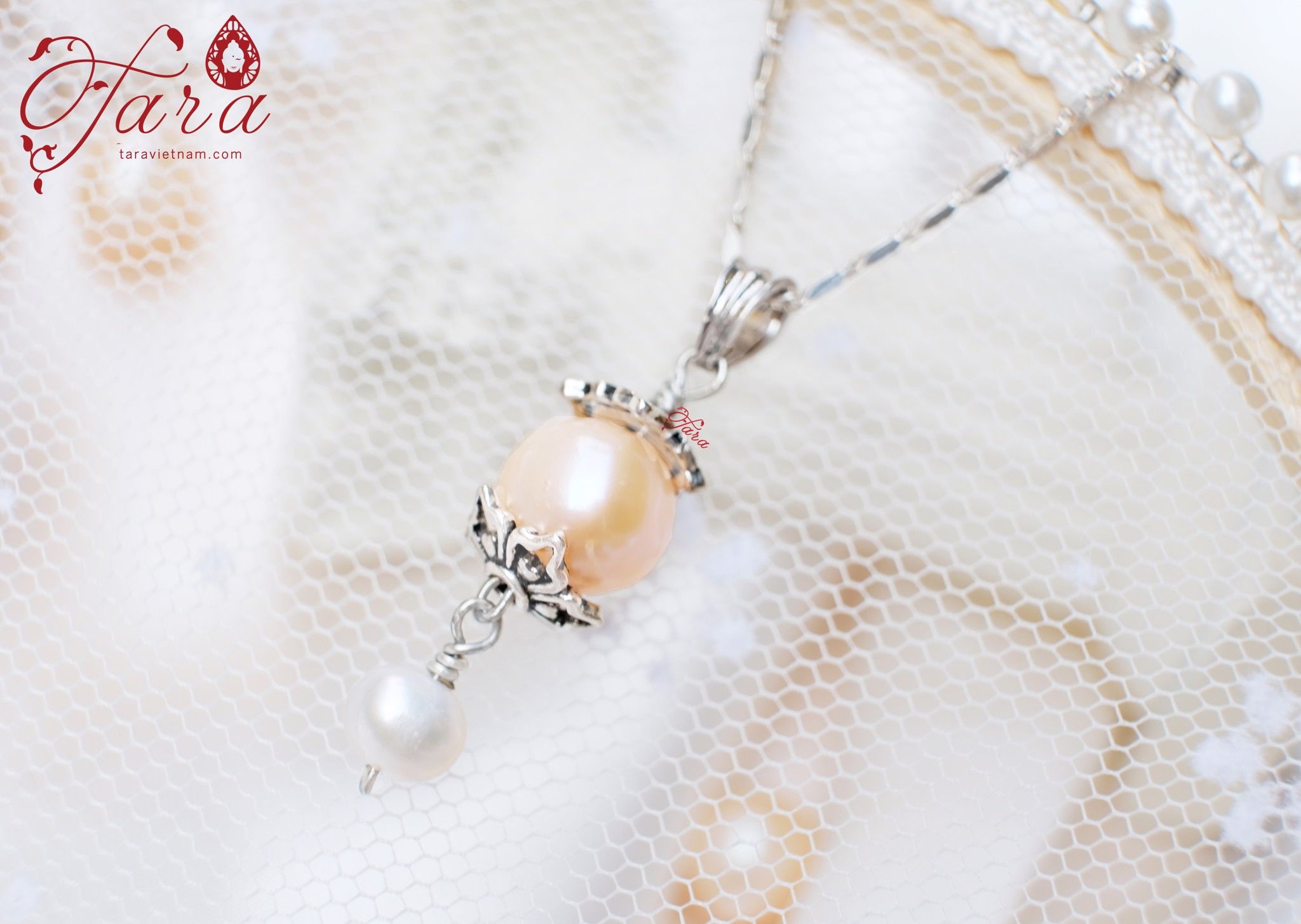 Mặt dây chuyền Ngọc Trai và Bạc 925 - nữ tính, sang trọng