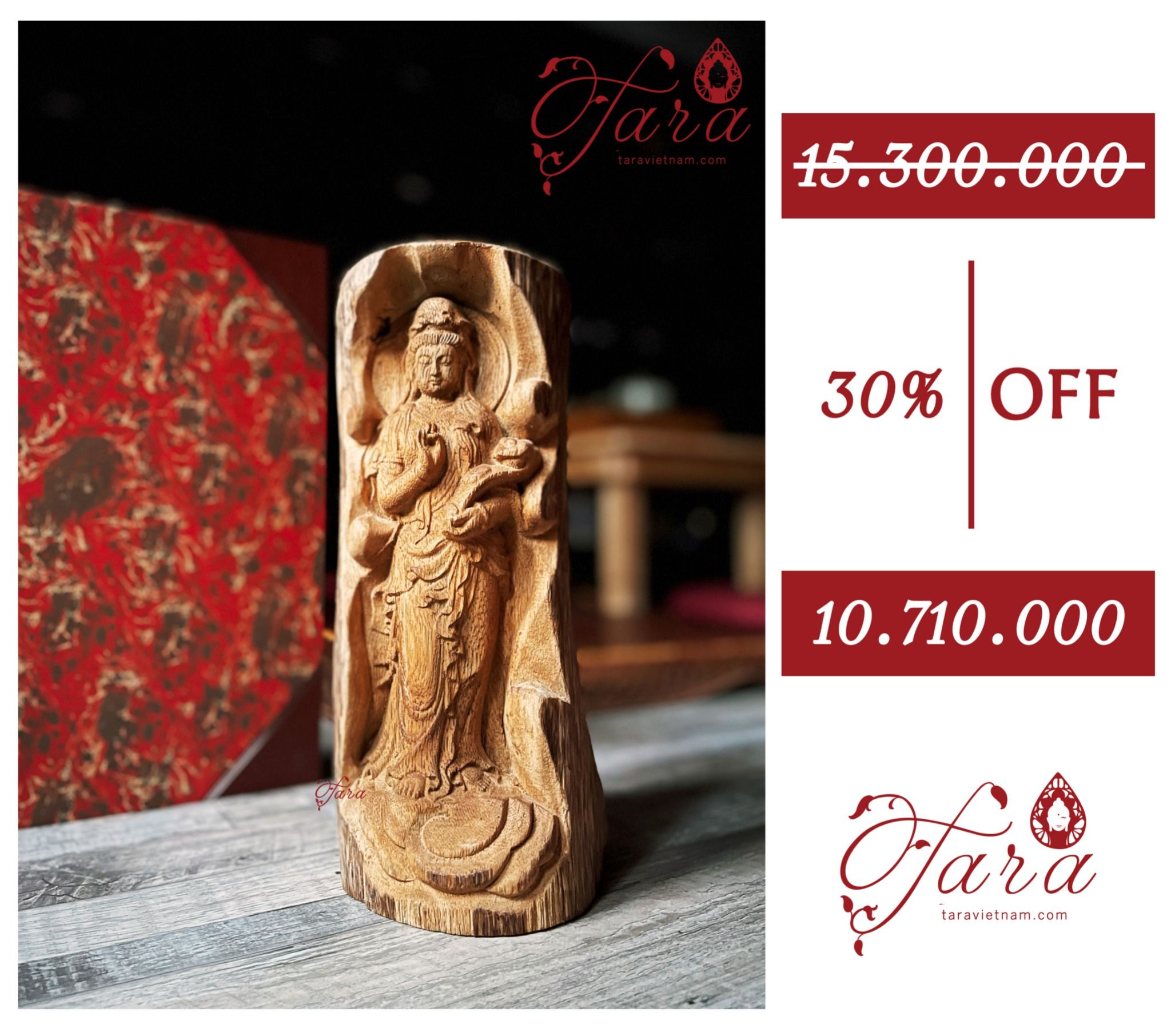 A-SALE - Tượng Quan Âm Trầm Hương
