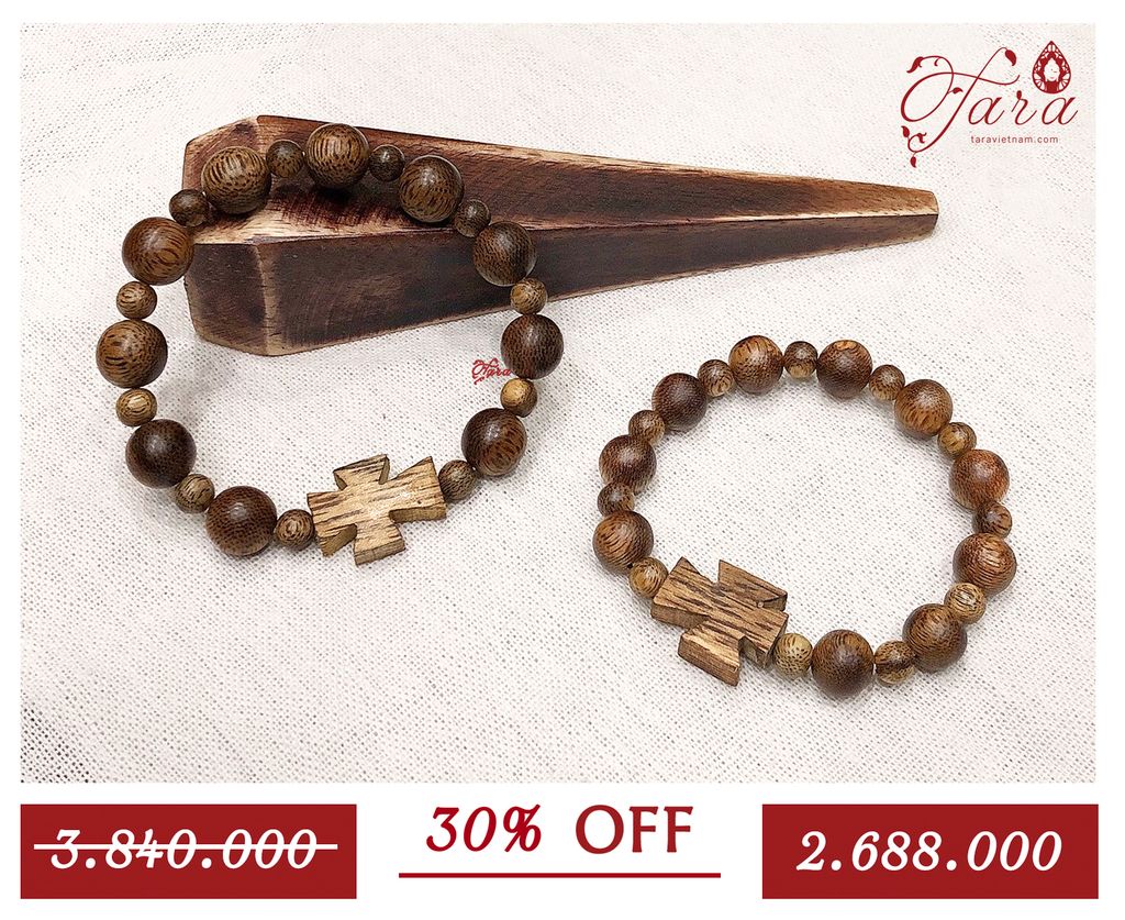 A-SALE - Chuỗi Mân Côi gỗ Trầm Hương