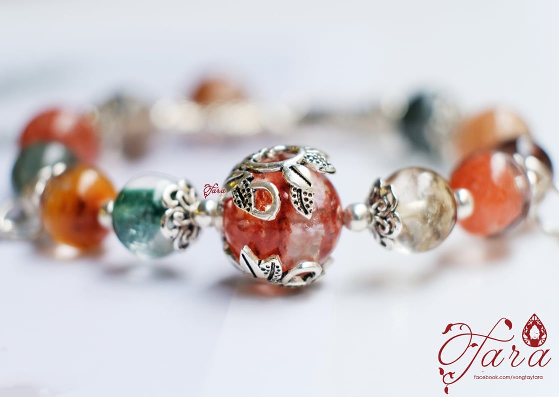 Vòng tay Ưu Linh Hoa mix Charm Bạc Thái 925