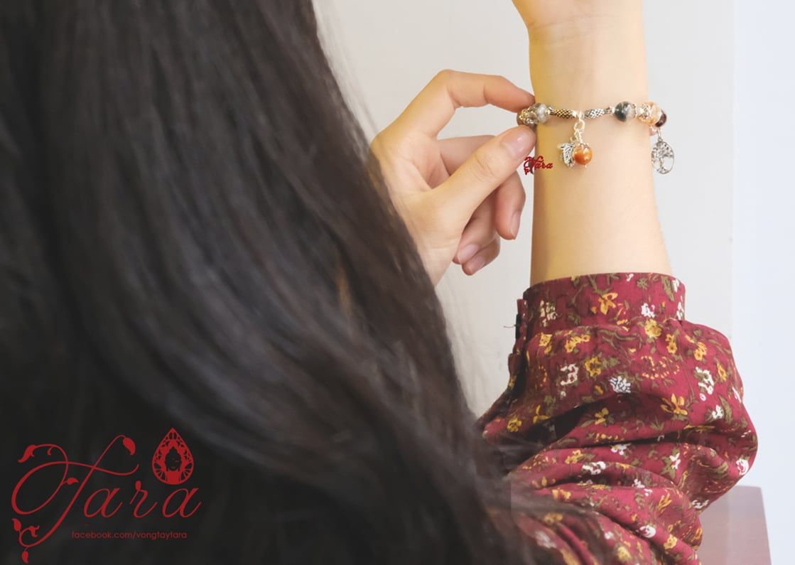 Vòng tay Ưu Linh Hoa mix Charm Bạc Thái 925
