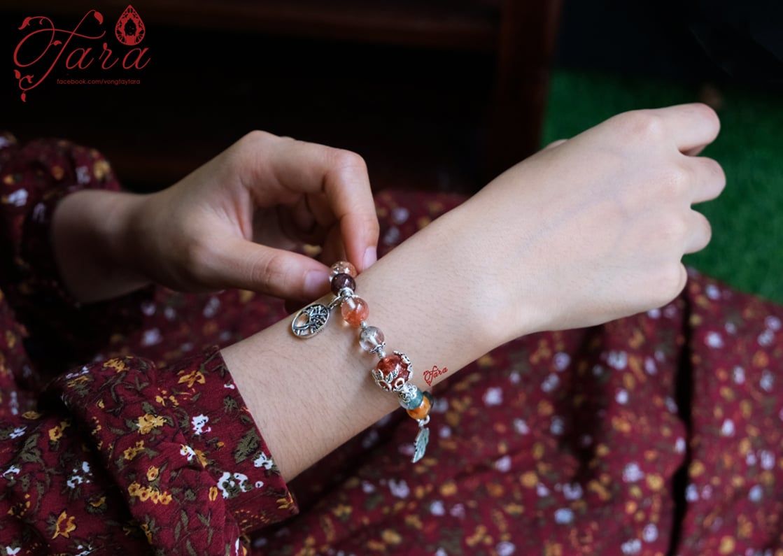 Vòng tay Ưu Linh Hoa mix Charm Bạc Thái 925