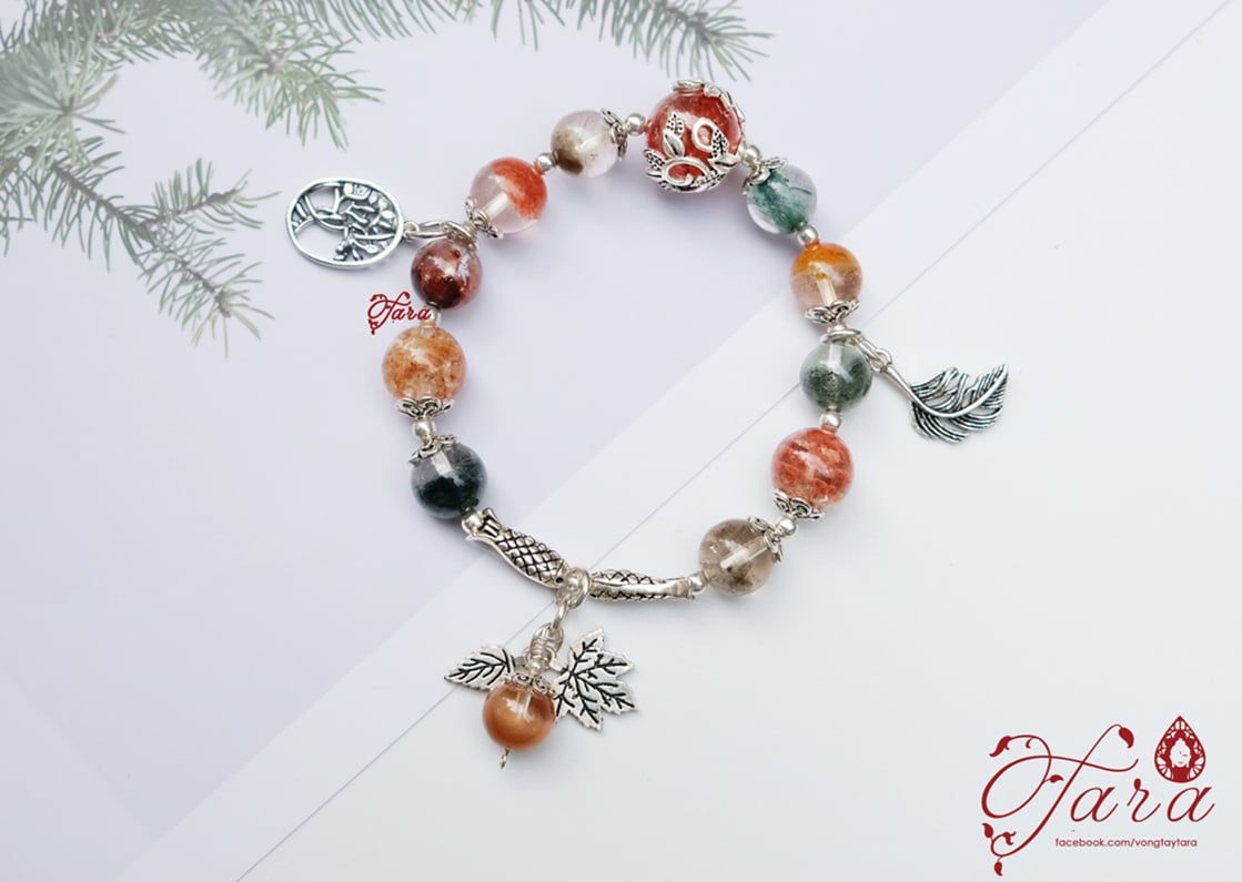 Vòng tay Ưu Linh Hoa mix Charm Bạc Thái 925