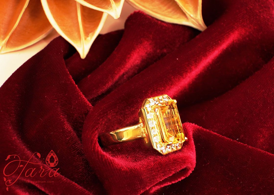  Nhẫn Citrine Vàng 