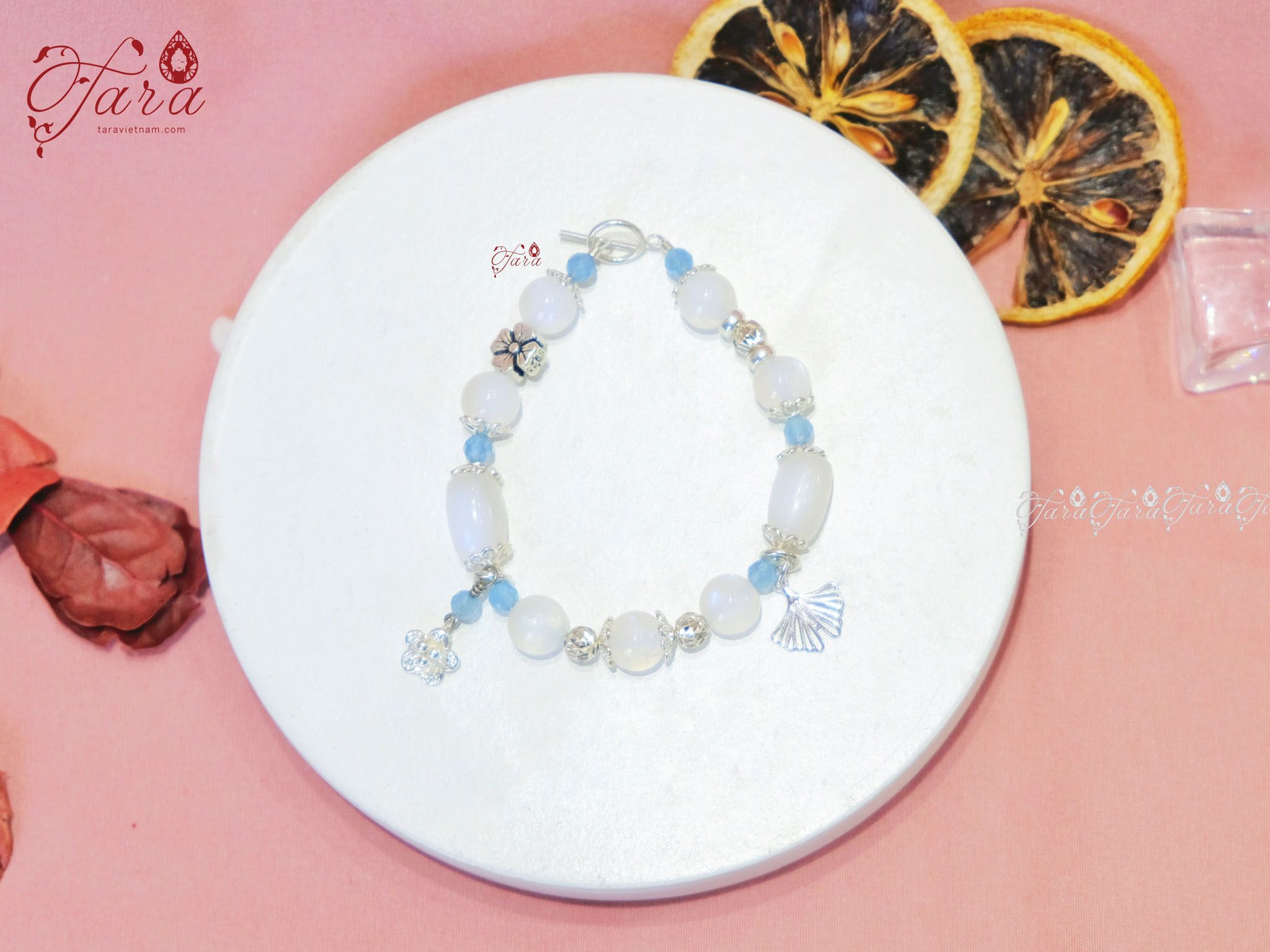  Moonstone Lu Thống mix Aquamarine 