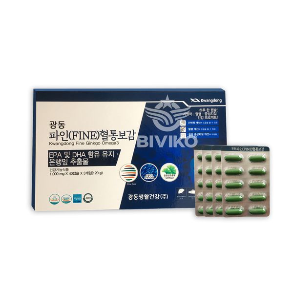 Viên uống bổ não Kwangdong Fine Ginkgo Omega3