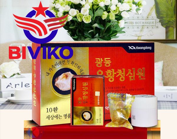 An Cung Ngưu Hoàng Hoàn Kwang Dong Hàn Quốc hộp đỏ. 광동우황청심원