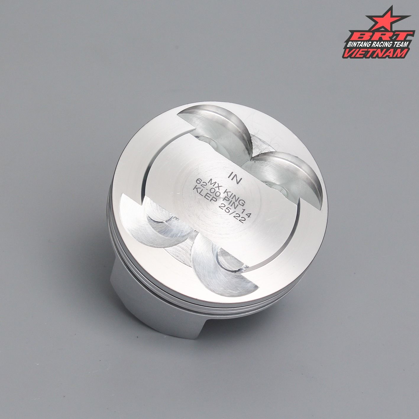 Piston BRT Nhôm Nén 62.00mm Ắc 14 Exciter Móc mắt sẵn