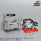  Lòng BRT Ceramic + Piston Móc mắt sẵn 62mm Yamaha Ex150 Ex135 Exciter 