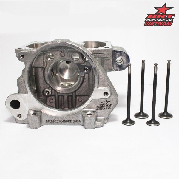 VỎ ĐẦU BRT NIKEL BRONZE PORTING CNC TORNADO VALVE 19:22 EXCITER / FZ150 / TFX / R15