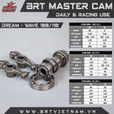  Cam BRT WaveDream C100 (Nắp cò tròn) + Cò lăn 