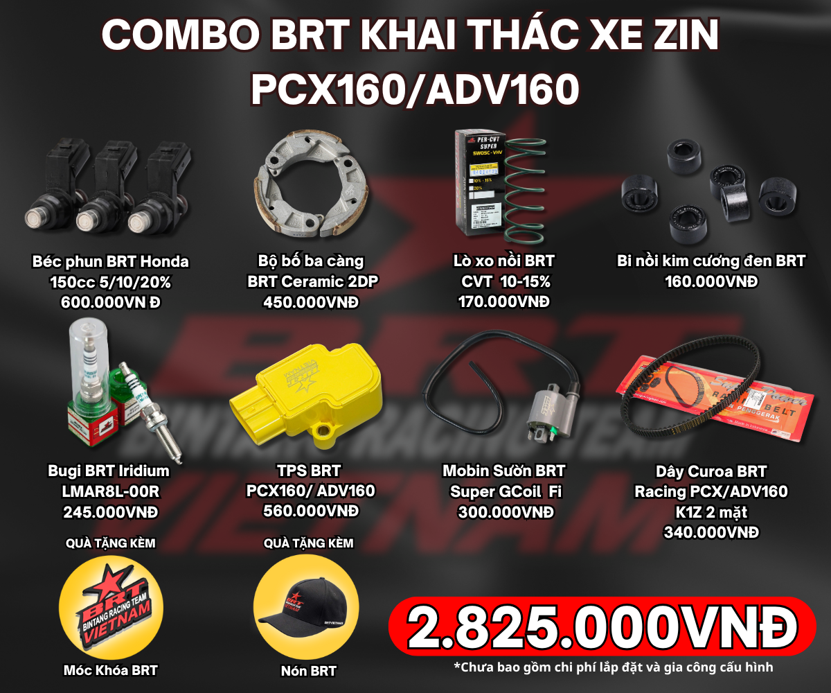 Combo BRT Khai Thác Xe Zin PCX160/ADV160