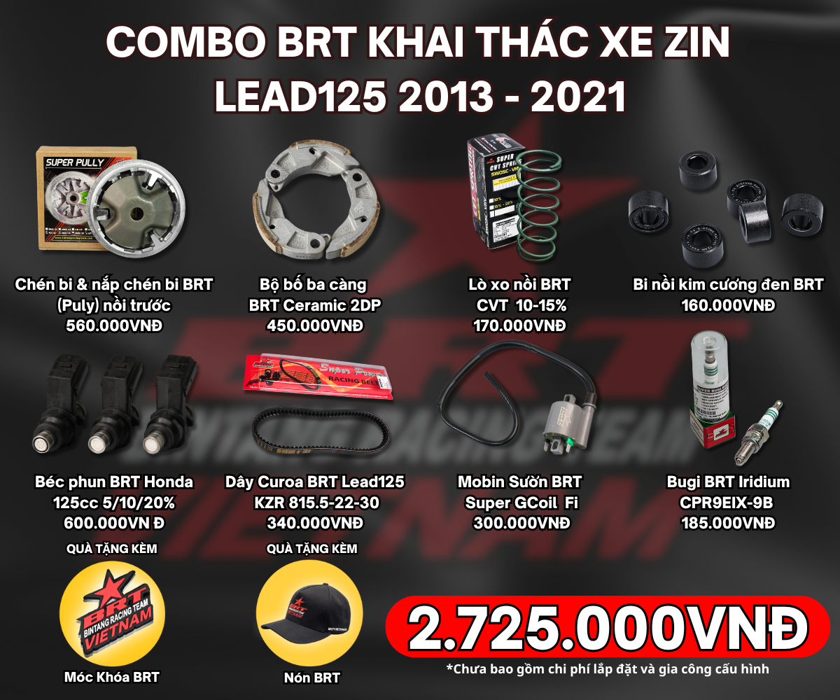 Combo BRT Khai Thác Xe Zin Lead125 (2013-2021)