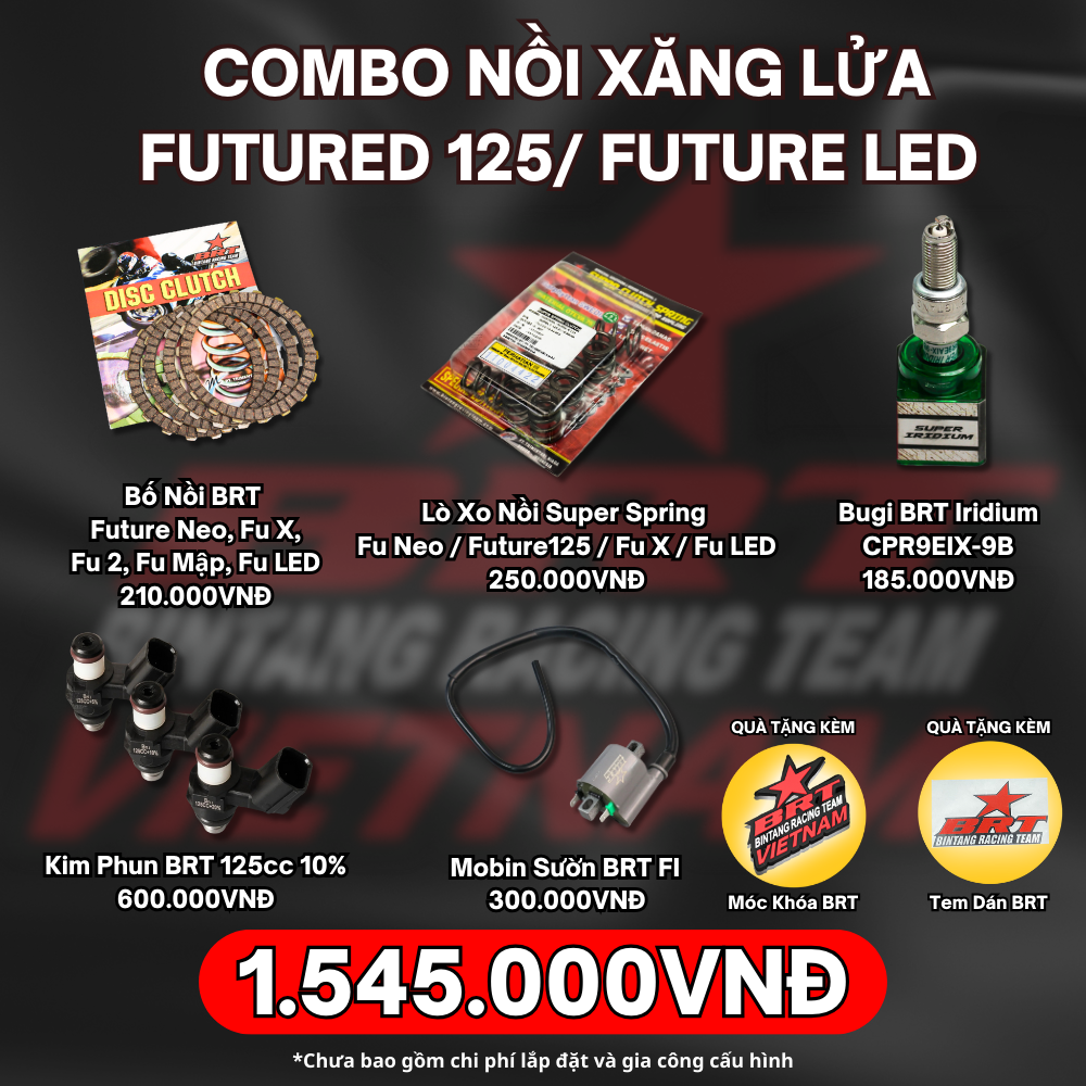 Combo BRT Nồi Xăng Lửa Future 125/ Future LED
