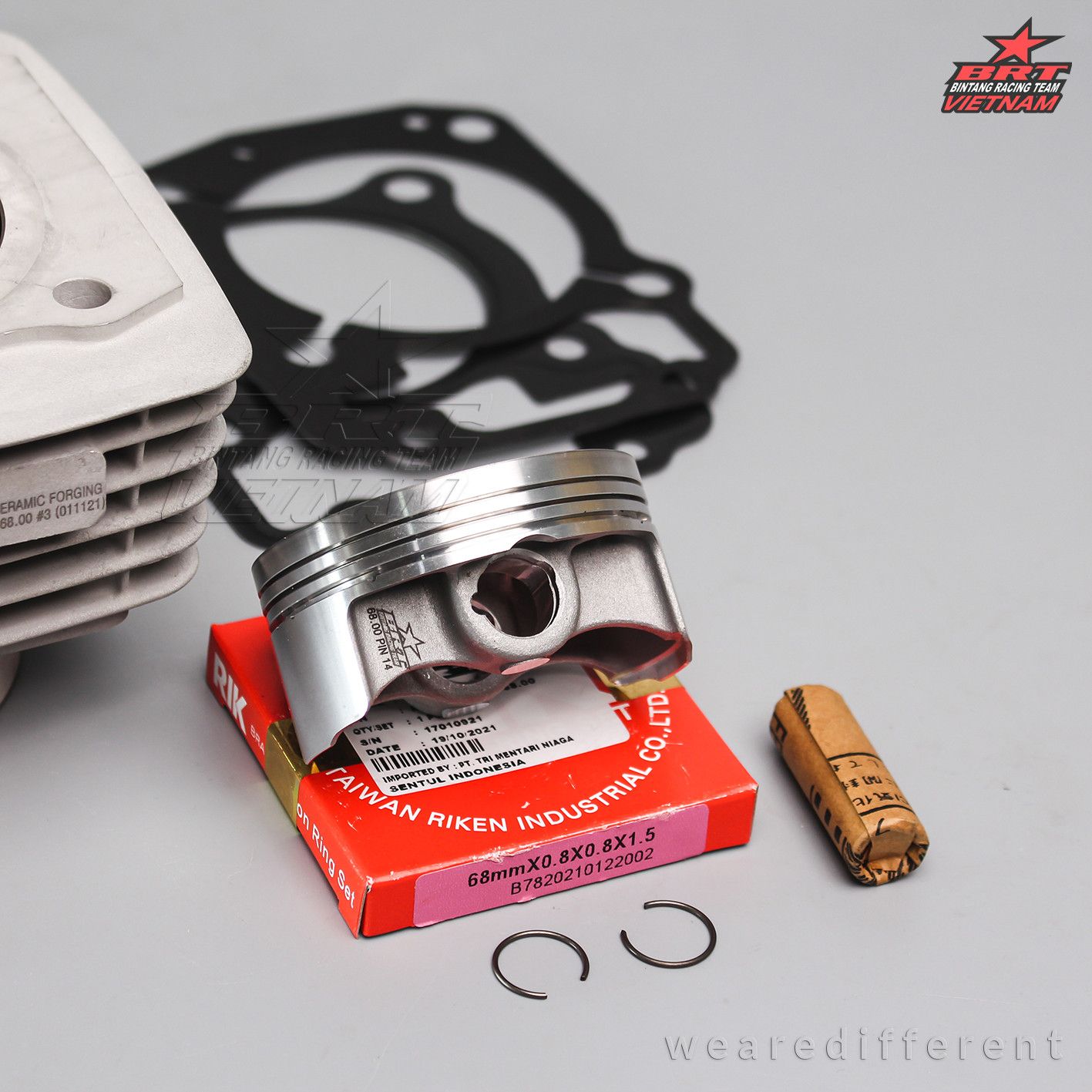 Piston 66.00-14 (BRT:2934, ZZ, 10.5:1) CRF150