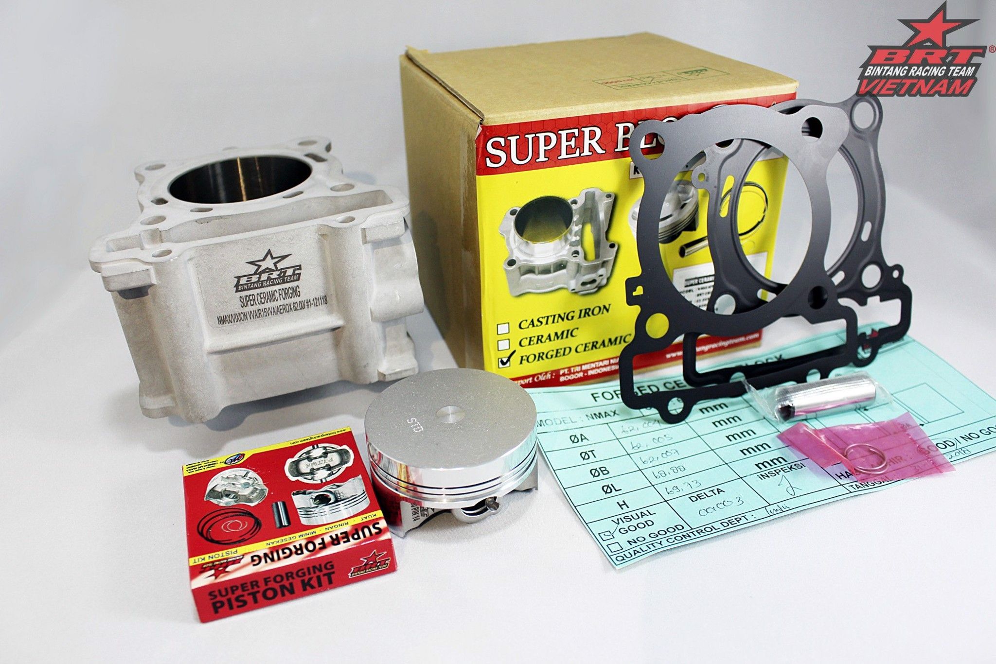 Lòng BRT Ceramic + Piston 57mm Exciter