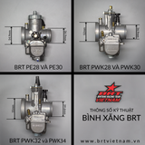  Bình xăng con BRT Ga Dẹp PWK34 