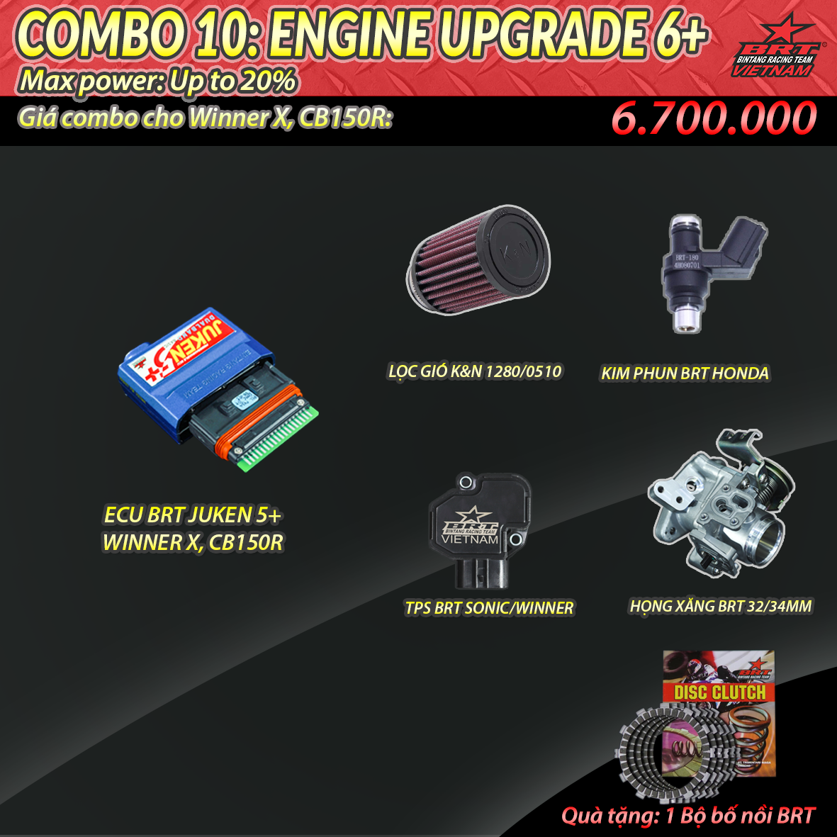 COMBO 10.7 : Winner X/ CB150R/ CB150